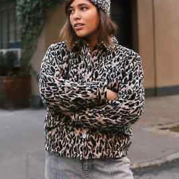 Anthropologie | Amoura Leopard Coat | Size: Medium | Color: Black Motif - Picture 3 of 3